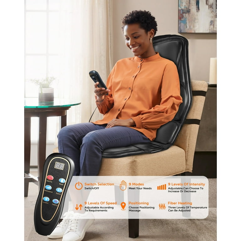 BOKYAN Back Massager, Electric Full Body Massager with Heat, Seat