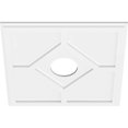 thumbnail image 4 of Ekena Millwork CMP22EY-05000 22 in. OD x 5 in. ID Square Embry Architectural Grade PVC Contemporary Ceiling Medallion, 4 of 4