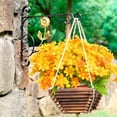 thumbnail image 3 of Artificial Fake Flowers, 6 Bundles Daisy Flowers Outdoor, UV Resistant Faux Flowers Shrubs, Artificial Plants for Indoor Outside Hanging Planter Home Wedding Office DIY Garden Porch Decor, Yellow, 3 of 16
