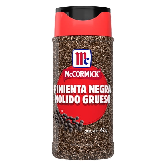 Pimienta negra McCormick molido grueso 62 g