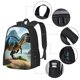thumbnail image 2 of Easygdp Lake Forest Dinosaur A Mochila de Gran Capacidad Minimalista Ideal para Escuela, Viajes y Uso Diario, 2 of 6