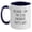 White/Navy, variant on Civil Engineer Gifts from Friends, Funny Two Tone Coffee Mug for Graduation Unique Gifts, 'Because I Am The Civil Engineer. That's Why.'