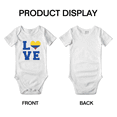 thumbnail image 3 of Love Colombia Flag Heart Baby Bodysuits, 3 of 5