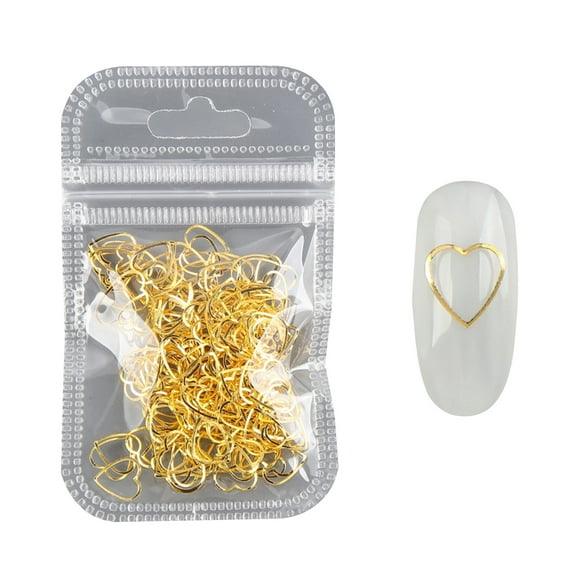 UDIYO 500Pcs/Pack Nail Art Studs Hollow Design Decorating Nails Metal Fashion Manicure Rivet Sequins for Beauty