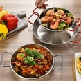 thumbnail image 6 of Cookware Fry Pan Stainless Kitchen Spain Fried Eggs Paella Pan Non Stick Skillet Pan With Double Handle Paella Base Flat Grill Skillet Frying Pan Roasting Pans, 6 of 7