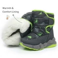 thumbnail image 4 of Ahannie Kids Toddler Snow Boots Boys Winter Boots Insulated Warm Outdoor Shoes(Toddler/Little Kid), 4 of 6
