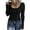 Black, variant on Scyoekwg Long Sleeve Shirts for Women Trendy Round Neck Slim Womens Going Out Tops Casual Solid Color Basic Tops (Army Green,XXL)