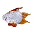 thumbnail image 2 of Hand Blown Glass Goldfish Figurine Decor Ornaments Collectible Miniature Animal Sculpture Handmade Craft for Home Entrance Study Living Room Orange, 2 of 8