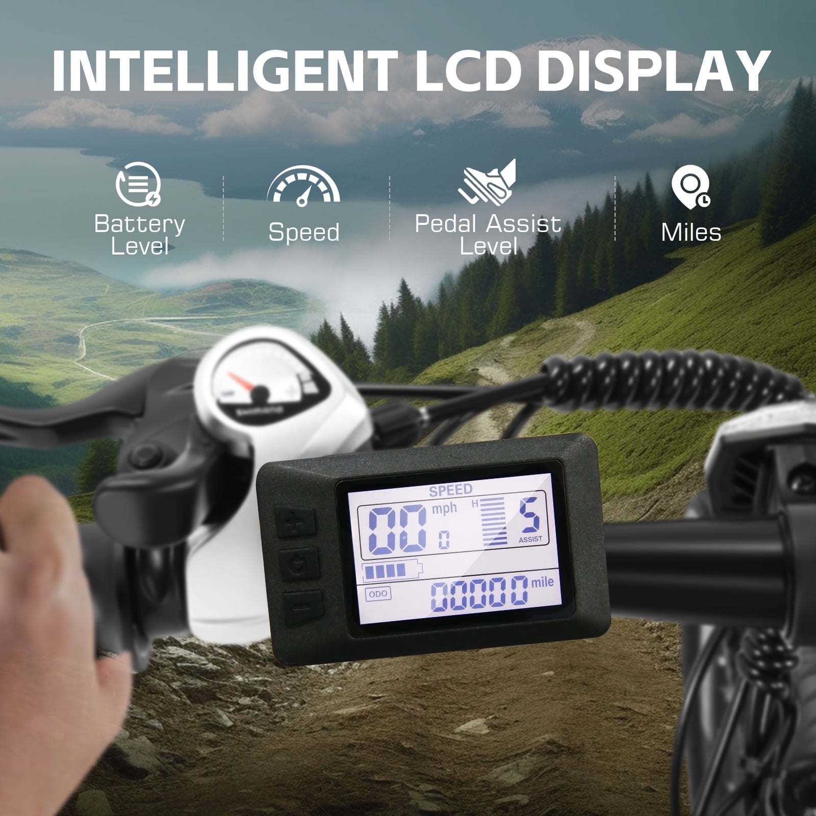 Gocio 27.5" Electric Mountain Bike for Adults, 750W Peak Motor, 48V 10.4Ah Battery, 20MPH, 21 Speed, Lockable Front Suspension, UL2849 Certified
