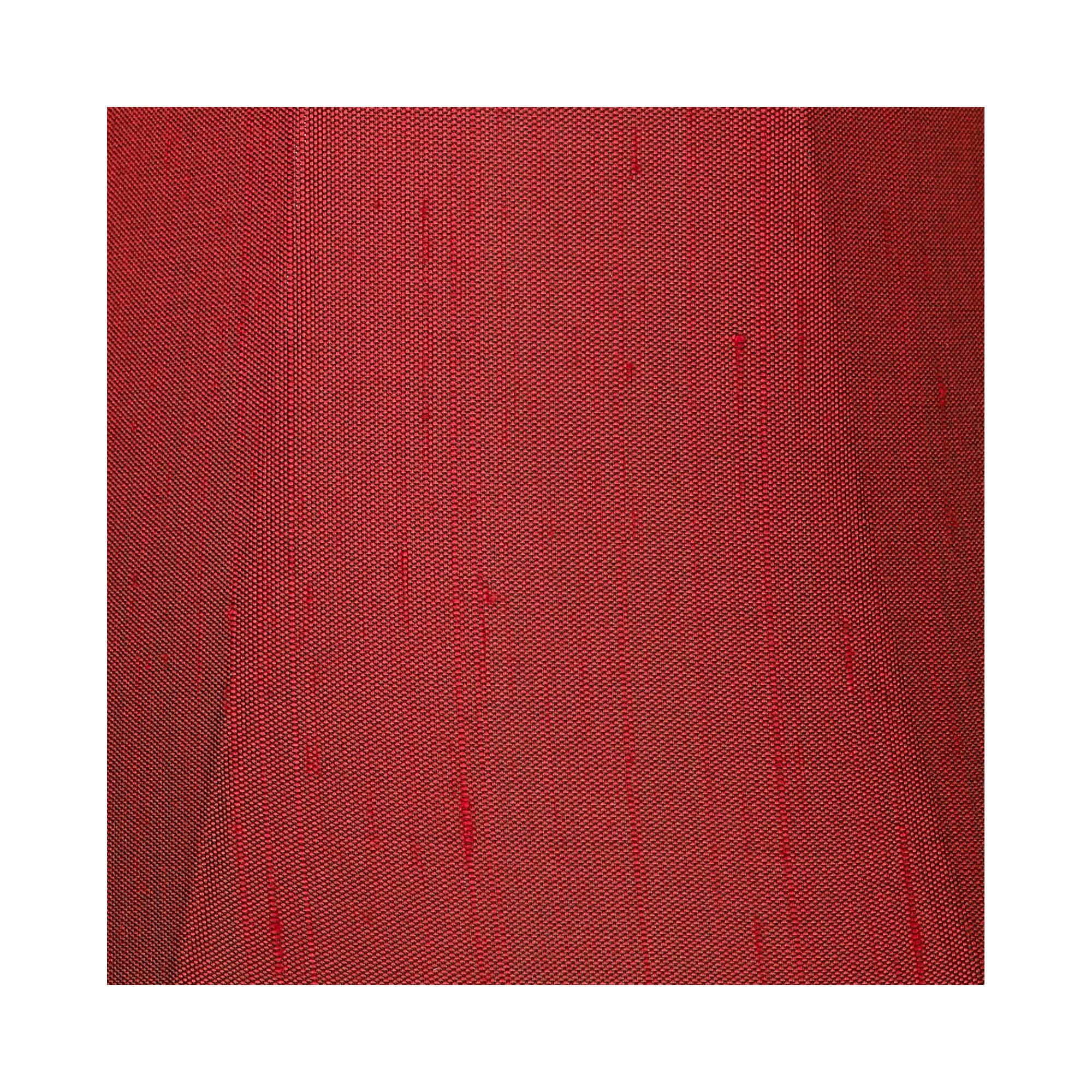 Springcrest Set of 6 Bell Lamp Shades Deep Red Faux Silk Small 3" Top x 6" Bottom x 5" High Candelabra Clip-On Fitting