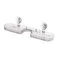 thumbnail image 1 of Estante de almacenamiento para baño, organizador de cocina versátil, estante con ventosa para baño claro, 1 of 9
