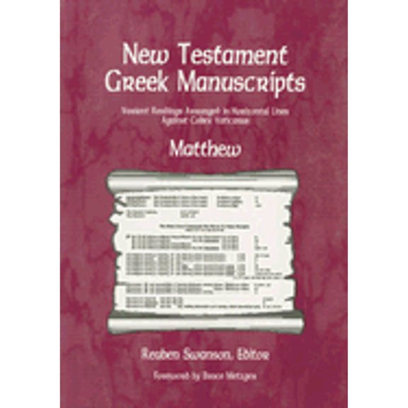 Pre-Owned New Testament Greek Manuscripts: Matthew