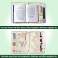 thumbnail image 5 of QRZIQRZ Cute Cat Floral Book Sleeve Kindle Pouch Bag, Print Book Protector Case with Zipper, PU Leather Waterproof Book Cover Bag, Portable Book Pouch for Book Lovers Gifts Paperbacks Hardcover, 5 of 8