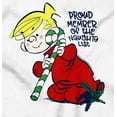 thumbnail image 2 of Christmas Member of Naughty List Women's T Shirt Ladies Tee Brisco Brands X, 2 of 5