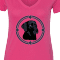 thumbnail image 4 of Inktastic Labrador Retriever Black Lab Women's V-Neck T-Shirt, 4 of 5