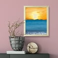 thumbnail image 3 of Designs ByLITA Serene Ocean Sky, 11 x 14 Wooden Wall Print Inspirational (Framed) | Beautiful Flowers | Stylish Modern Decoration For The Home and Office, 3 of 3