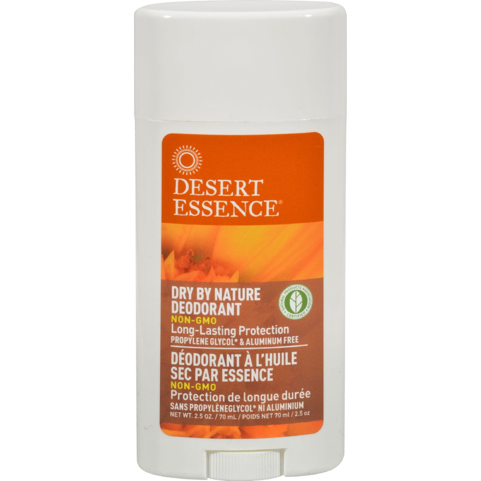 Desert Essence Dry By Nature Deodorant Chamomile and Calendula 2.5 oz