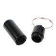 thumbnail image 4 of 10pcs Lvero Pastillero Píldoras Contenedor de Perfumes Aceite Esencial Aluminio Impermeable, 4.5x 1.5cm Negro Soledad Botella Llavero Llavero, 4 of 9