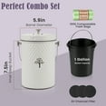 thumbnail image 5 of Countertop Compost Bin Kitchen,Odorless Indoor Compost Bin with Lid and Compost Bags,Compost Bucket Composter Container for Food Waste,Creamy White, 5 of 7