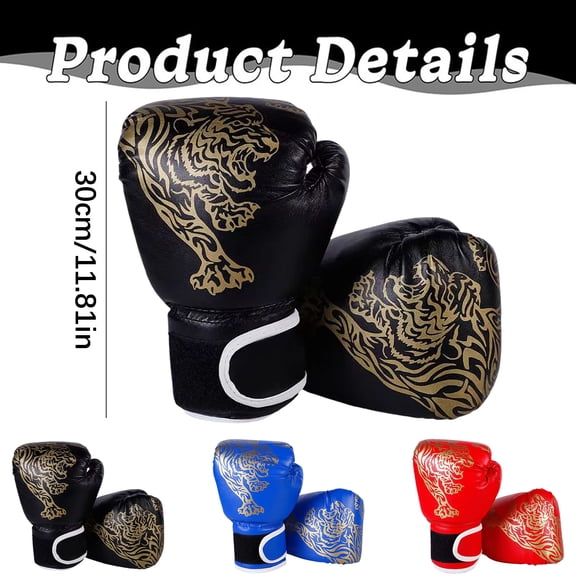 Clearance Under $4 | Adult Boxing Gloves with Ergonomic Design for Punching Bag Training and Sparring
