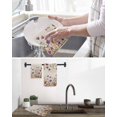 thumbnail image 5 of Purple Red Spring Floral Kitchen Dish Towels for Drying Dishes Set of 2, Watercolor Botanical Summer Flowers Waffle Weave Microfiber Hand Tea Bathroom Towels Quick Dry & Absorbent Towel 15.7x23.6, 5 of 7