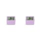 thumbnail image 2 of Inteprter Termómetro Higrómetro digital Alarma Temperatura Humedad Medidor Colgante de escritorio Medidor acoplable Oficina Hogar Violeta 2Conjunto, 2 of 6