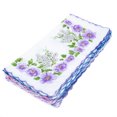thumbnail image 6 of 20 Pcs Women Classic Style Flower and Bird Handkerchief Cotton Square Handkerchief Different Style, 6 of 7