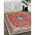 thumbnail image 2 of Ahgly Company Indoor Rectangle Traditional Saffron Red Medallion Area Rugs, 7' x 10', 2 of 6