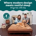 thumbnail image 3 of FurHaven Modern Dog & Cat Bed Frame, Walnut Veneer, Jumbo (40-in), 1 Count, 3 of 8