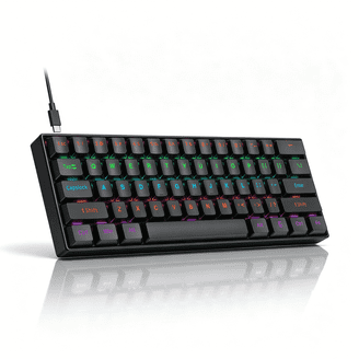 ZIYOULANG T60 Wired Gaming Keyboard, 60% Mechanical, 61 Keys, RGB