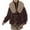 Khaki, variant on gbyLJF Women's Oversized Lightweight Quilted Jacket Solid Color Full Zipper Coat Winter Padded Jackets