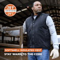thumbnail image 2 of RefrigiWear Insulated Softshell Vest - Warm Work Vest, Water-Repellent, Windproof, Lightweight, Durable Cold-Weather Gear, 2 of 6