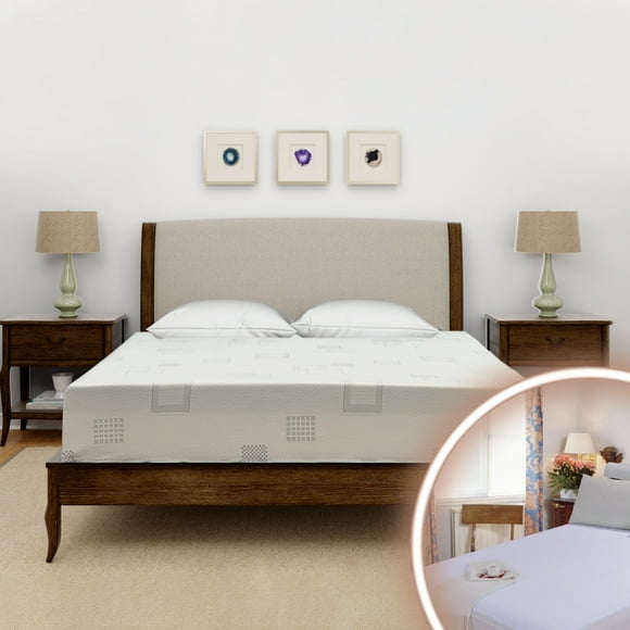 ViscoLogic Comfort 7-Inch Reversible Orthopedic Support Medium-Firm Full Mattress With Mattress Protector, CertiPUR-US® Certified Foam