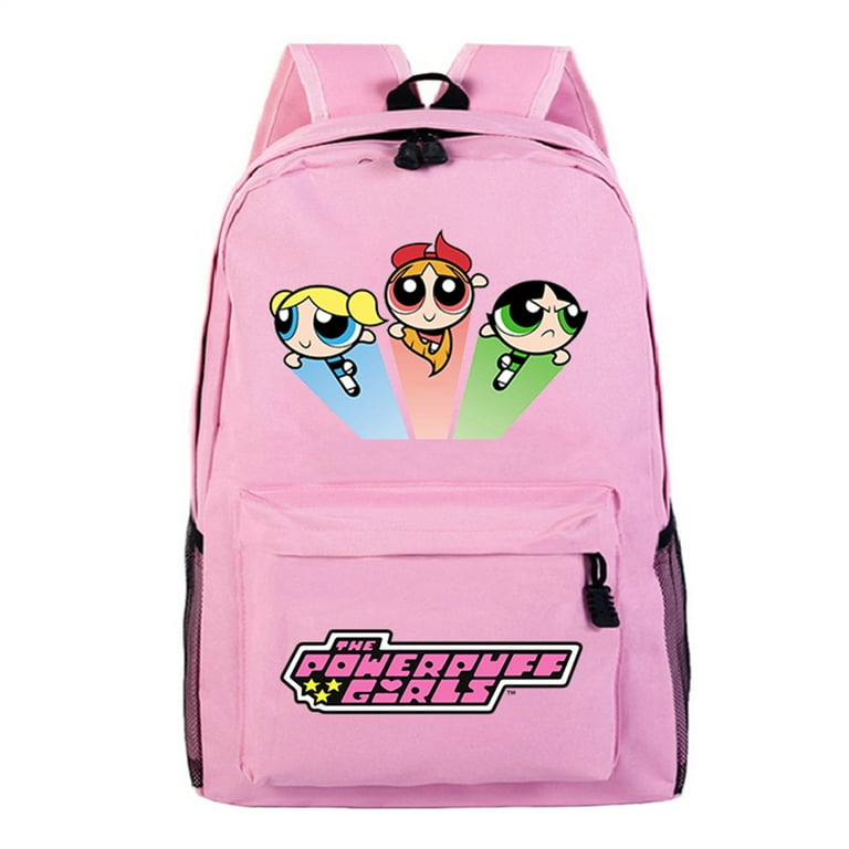 Fashion Cartoon Powerpuff Girls Backpacks for Student Girls Bookbag Christmas Gift 11