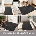 thumbnail image 4 of JAATOP Doormat Indoor 20"x 32", Non Slip Entryway Rugs Washable Welcome Mat for Inside, Front Door Mat for Entrance, Dirt Trapper, Dark Gray, 4 of 10