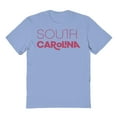 thumbnail image 1 of South Carolina Graphic Light Blue Men's Cotton T-Shirt, 1 of 1