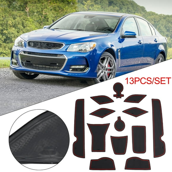 Elegant Red and Black Design Car Door Groove Pad Cup Holder for Chevrolet for Trax 2024 Stylish and Functional