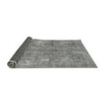 thumbnail image 2 of Ahgly Company Indoor Round Abstract Gray Modern Area Rugs, 6' Round, 2 of 4