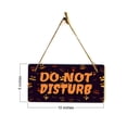 thumbnail image 5 of Do Not Disturb 5x10 Hanging Plus Wall or Door Sign | Rustic Twined | Spooky Halloween Decoration, 5 of 6