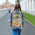 thumbnail image 6 of FORMRS Kids School Backpack Elementary Student Unisex Travel Bookbag with Reflective Stripes, Blue Goldfish Bowl, 6 of 7