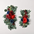 thumbnail image 3 of HAOSHICS 2PCS Artificial Floral Peony Swag Fake Silk Flowers Swag Colorful Mixed Spring Floral Swag with Peony for Wedding Arch Table Centrepiece Hanging Home Mirror Wall Decor, 3 of 8