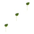 thumbnail image 2 of Kearding Hojas de palma tropical verde - Decoración reutilizable y no tóxica para fiestas Hojas de palma artificiales Hoja de plátano PU Type1 NO1, 2 of 6