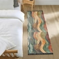 thumbnail image 3 of Yayeee Runner Rug for Bedroom 2'x6' Machine Washable Hallway Non Slip Mat, Abstract Wavy Landscape, 3 of 8