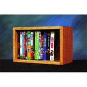 Wood Shed 110-1 W Solid Oak desktop or shelf DVD- VHS Cabinet
