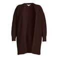 thumbnail image 5 of Terra & Sky Women's Plus Size Duster Cardigan Sweater, Midweight, 5 of 5