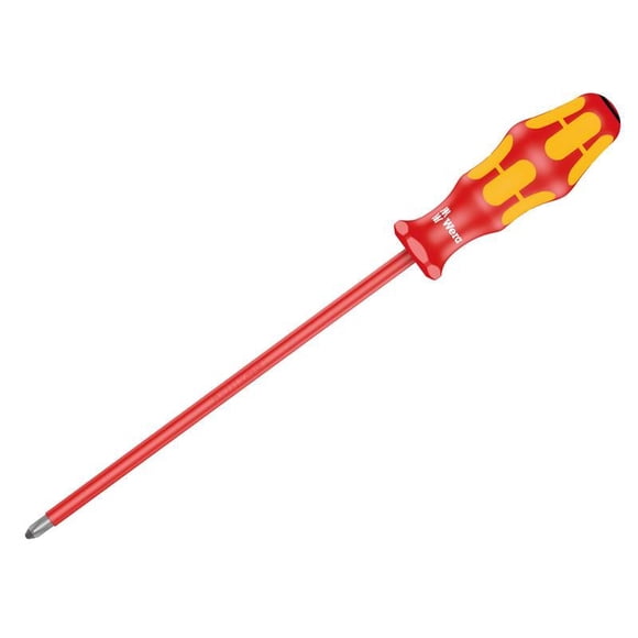 Wera - Kraftform Plus 165i VDE Insulated Screwdriver Pozidriv Tip PZ2 x 200mm