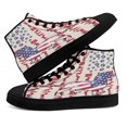 thumbnail image 4 of Dog Dachshund American flag High Top Canvas Shoes Sneakers Black Size 6, 4 of 7