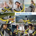 thumbnail image 5 of Yellow Geometric Cooling Blanket,Lightweight Breathable Summer Throw Blanket with Double Sided Cold Effect,Gray Black Retro Abstract Stripes Lines Picnic Blankets Bed Sheet for Hot Sleepers 40"x60", 5 of 8