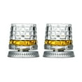 thumbnail image 2 of NOVELAR 360° Rotating Glass for Spirits, 3.94 in Tall with Clear Premium Construction, Showcases Drink Colors with Light Refraction, Great for Connoisseurs and Entertaining, 2 of 7