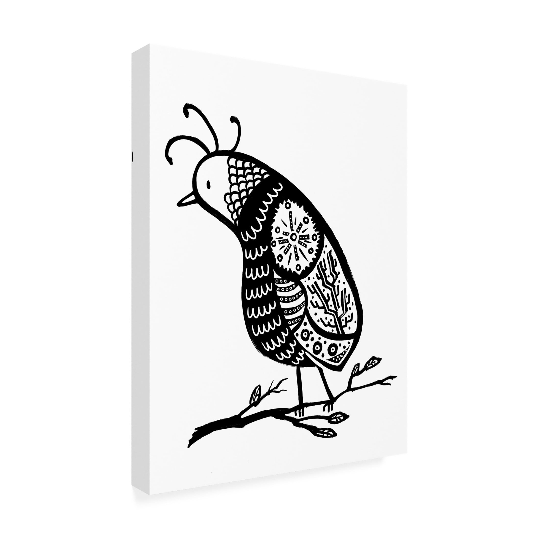 Canvas Wall Art - Randy Noble Fine Art 'Perch' Wall Art for Living Room, Bedroom, or Office Décor by Trademark Fine Art - 18 x 24 Inches